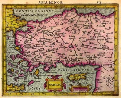 Antiquarian Map of Asia Minor