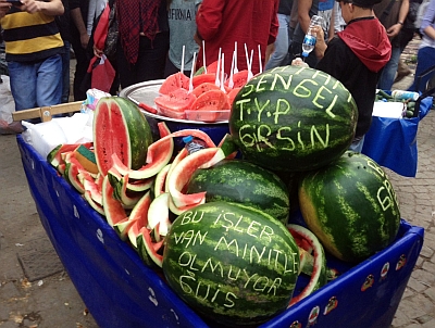 Watermelons in Taksim Square